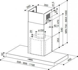 Okap Faber NAS RTV AGD Okap przyścienny Faber STILO COMFORT X 60 2