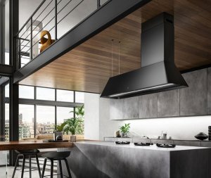 Okap Elica NAS RTV AGD Okap wyspowy Elica IKONA MAXXI PURE czarny matowy 3