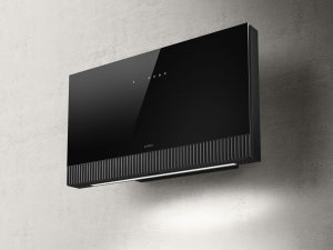 Okap Elica NAS RTV AGD Okap naścienny SUPER PLAT Czarny szkło 80cm 3