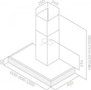 Okap Elica NAS RTV AGD Okap naścienny Elica SPOT PLUS IX/A/60 Stal 60cm 3