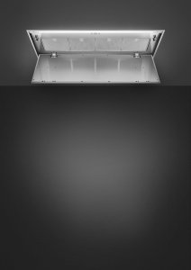 Okap Smeg NAS RTV AGD Okap sufitowy do zabudowy SMEG KLT120LXS 120cm 3