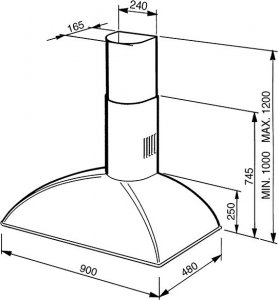 Okap Smeg NAS RTV AGD Okap przyścienny Smeg Coloniale KS89POE 90cm 3