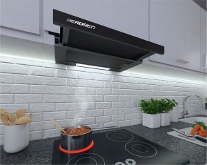 Okap Berdsen Okap kuchenny podszafkowy - 60 cm Berdsen BE-60-LW czarny 8