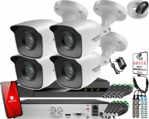 Hikvision Hikvision Hiwatch Zestaw monitoringu Rejestratory cyfrowy 4 kamery HD IR 20m 1