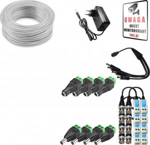 Hikvision Hikvision Hiwatch Zestaw monitoringu Rejestratory cyfrowy 4 kamery HD IR 20m 12