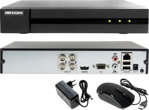 Hikvision UTP Skrętka Monitoring 4MPx rejestrator 4 kanałowy + 3 x kamera HWT-T240-M 1TB Samodzielny montaż 3