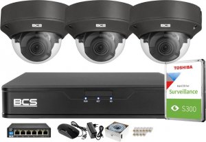BCS Monitoring wideo i audio firmy sklepu domu H.265 BCS Point 3x Kamera BCS-P-DIP52VSR4-Ai1-G Akcesoria 1
