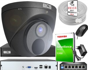 BCS BCS monitoring 1 kamery 4 Mpx CMOS Starlight, 2.7K funkcje inteligentne, mikrofon 1