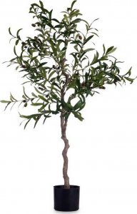 Ibergarden Roślina Dekoracyjna Drzewo Oliwne Kolor Zielony Plastikowy (85 x 150 x 85 cm) 1