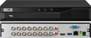 BCS Monitoring 4Mpx BCS Basic 4MPx 1TB H265+ 16x Kamera tubowa 3.6mm IR 30m 2