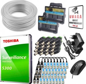 BCS Monitoring 4Mpx BCS Basic 4MPx 1TB H265+ 16x Kamera tubowa 3.6mm IR 30m 8