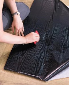 D-c-Fix Okleina Meblowa Drewnopodobna Czarne Drewno Na Regał Szafkę Komodę 45x25 6