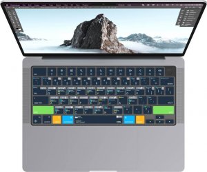 Techonic OCHRONNA NAKŁADKA NA KLAWIATURĘ MACBOOK PRO 14"/16" (M1) MACBOOK AIR 13" (M2) PHOTOSHOP SHORTCUT 3