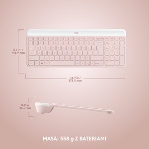 Klawiatura + mysz Logitech MK470 (920-011322) 8