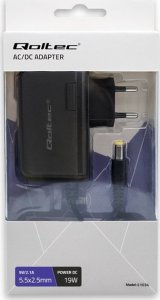 Zasilacz do laptopa Qoltec Zasilacz wtyczkowy 19W | 9V | 2.1A | 5.5x2.5 4