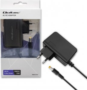 Zasilacz do laptopa Qoltec Zasilacz wtyczkowy 19W | 9V | 2.1A | 5.5x2.5 5