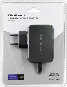 Zasilacz do laptopa Qoltec 45 W, Wiele wtyczek, 1.5 A,  (51025) 6