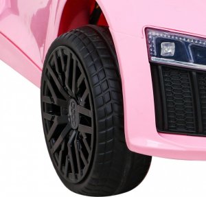 Audi Auto na akumulator R8 dla dziecka różowe 12