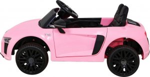 Audi Auto na akumulator R8 dla dziecka różowe 4