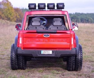 Import SUPER-TOYS AUTO NA AKUMULATOR ORYGINALNY FORD SUPER DUTY 4X4,24V,LAKIER WALIZKA, PRZESUWANE SIEDZENIE/SX2088 18