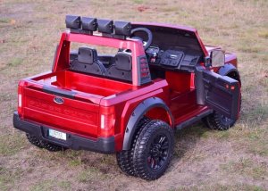 Import SUPER-TOYS AUTO NA AKUMULATOR ORYGINALNY FORD SUPER DUTY 4X4,24V,LAKIER WALIZKA, PRZESUWANE SIEDZENIE/SX2088 2