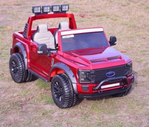Import SUPER-TOYS AUTO NA AKUMULATOR ORYGINALNY FORD SUPER DUTY 4X4,24V,LAKIER WALIZKA, PRZESUWANE SIEDZENIE/SX2088 24