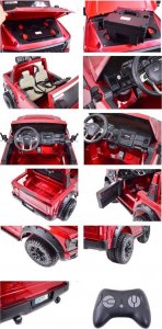 Import SUPER-TOYS AUTO NA AKUMULATOR ORYGINALNY FORD SUPER DUTY 4X4,24V,LAKIER WALIZKA, PRZESUWANE SIEDZENIE/SX2088 4