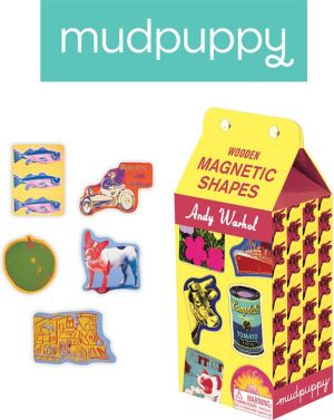 Mudpuppy Mudpuppy Zestaw drewnianych magnesów Andy Warhol 35 elementów - MP38067 1