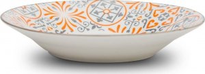 NAVA NAVA Talerz obiadowy głęboki porcelanowy MAIOLICA ORANGE 650 ml | 23 cm 1