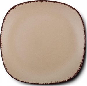 NAVA NAVA Talerz ceramiczny kwadratowy deserowy płytki BROWN SUGAR 20 cm 1