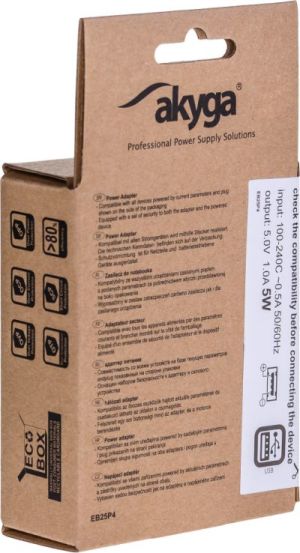 Ładowarka Akyga AK-CH-03BK 1x USB-A 1 A (AK-CH-03BK) 6