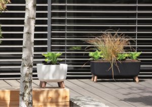 Prosperplast Doniczka GRACIA SQUARE - antracytowy 3