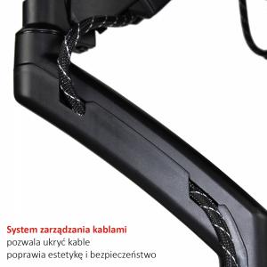 Art Uchwyt biurkowy na 2 monitory 13" - 27" L-13GD (RAMART L-13GD) 6
