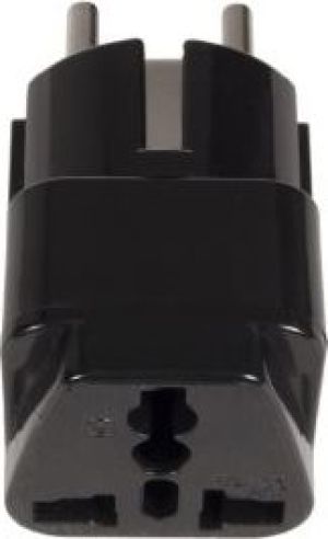 Maclean Adapter podróżny gniazdo UK na EU czarny (MCE155) 2