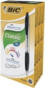 Bic Długopis Atlantis Classic czarny (12szt) BIC 1