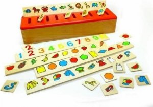 BigBuy Fun Gra Planszowa Montessori System Sort Box 1