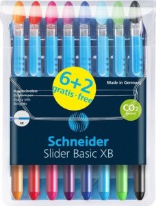 Schneider Długopis Slider Basic XB 6+2 kolory 1