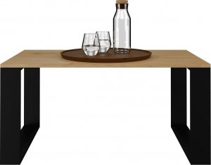 Lumarko Stolik Kawowy Ława Salon Loft Modern Dąb Artisan - Czerń! 2