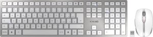 Klawiatura Cherry CHERRY DW 9100 SLIM klawiatura RF Wireless + Bluetooth Czeski, Słowacki Srebrny 1