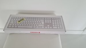 Klawiatura Cherry DW 9100 SLIM klawiatura RF Wireless + Bluetooth czeski, słowacki Srebrny 12