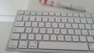 Klawiatura Cherry DW 9100 SLIM klawiatura RF Wireless + Bluetooth czeski, słowacki Srebrny 14