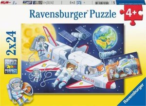 Ravensburger Ravensburger Childrens puzzle journey through space (2x 24 pieces) 1