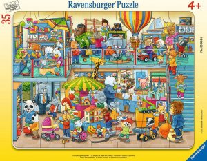 Ravensburger Ravensburger Childrens puzzle animal toy shop (35 pieces, frame puzzle) 1
