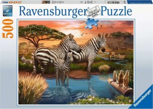 Ravensburger Ravensburger Puzzle Zebras at the Waterhole (500 pieces) 1