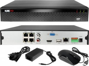 Kamera IP Keeyo Zestaw do monitoringu IP KEEYO H265  5MPx IR 25m 1x LV-IP5M2DFE-II 4