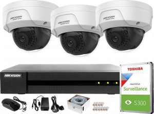 Kamera IP Hikvision Zestaw do monitoringu IP Hikvision 4MPx IR 30m HWN-2104MH-4P 3x HWI-D140H 1