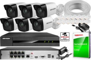 Kamera IP Hikvision Zestaw do monitoringu IP 6x IPCAM-B4 4MPx IR 30m Hikvision 1