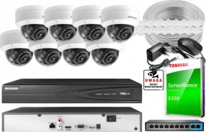 Kamera IP Hikvision Zestaw do monitoringu IP 8x DS-2CD1143G0-I 4MPx IR 30m Hikvision 1