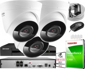 Kamera IP Hikvision Zestaw do monitoringu IP Hikvision HWN-2104MH-4P 3x HWI-T221H 6