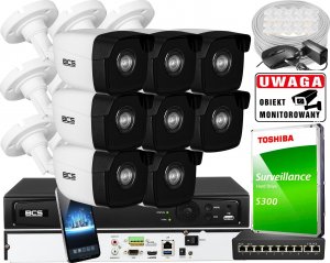 Kamera IP BCS View Monitoring IP BCS VIEW 5MPx 1TB H265 8x BCS-V-TIP15FWR3 2.8MM IR 30M 1